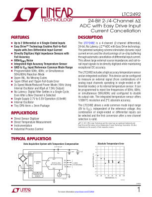 2492FE datasheet cover page