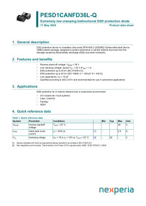 PESD1CANFD36L-QYL datasheet cover page