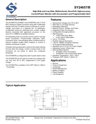 SY24657 datasheet cover page
