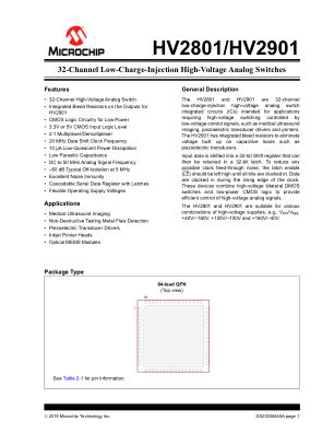 HV2801K6-G 数据手册首页