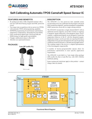 ATS16301 datasheet cover page