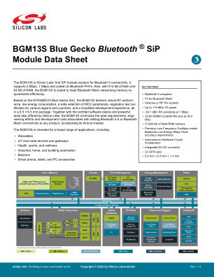 BGM13S32F512GA-V3 datasheet cover page
