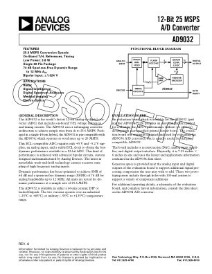 310956AD9032 datasheet cover page