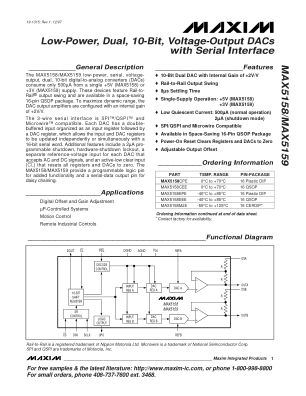 MAX5158-MAX5159 datasheet cover page