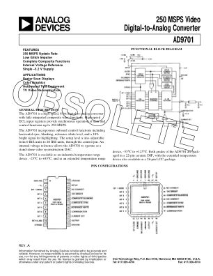 738935AD9701 datasheet cover page