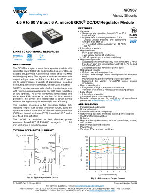 SIC967 datasheet cover page