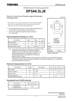 DF5A6.2LJE datasheet cover page