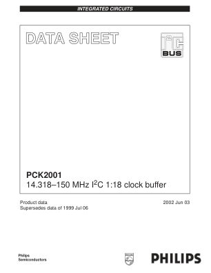 PCK2001 数据手册首页