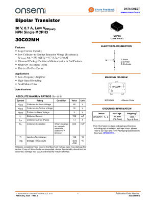 30C02MH 数据手册首页