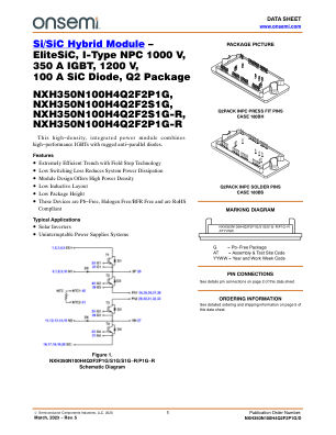 NXH350N100H4Q2F2P1G 数据手册首页