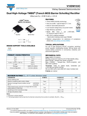 V10DM153C 数据手册首页
