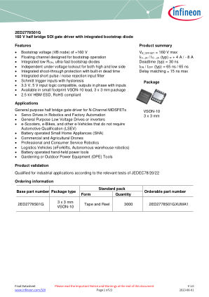 2ED2778S01G datasheet cover page