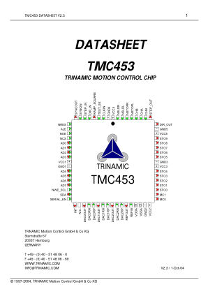 TMC453 数据手册首页