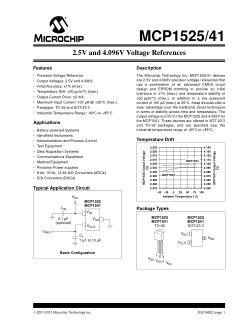 MCP1541T-I 数据手册首页
