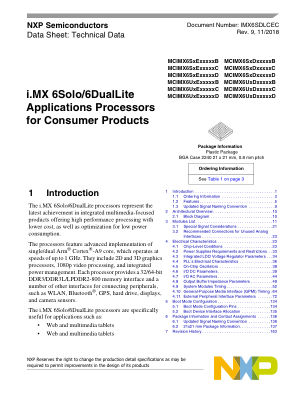 IMX6SDLCEC datasheet cover page
