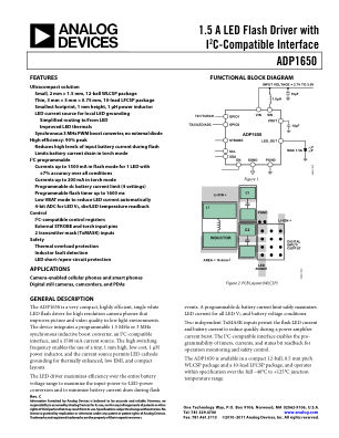 ADP1650 数据手册首页