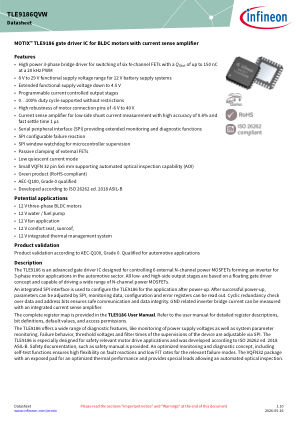TLE9186QVW datasheet cover page