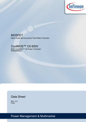 IPD60R950C6 datasheet cover page