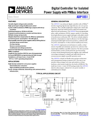 ADP1051 datasheet cover page