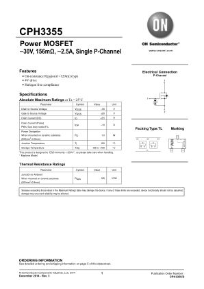 CPH3355 datasheet cover page