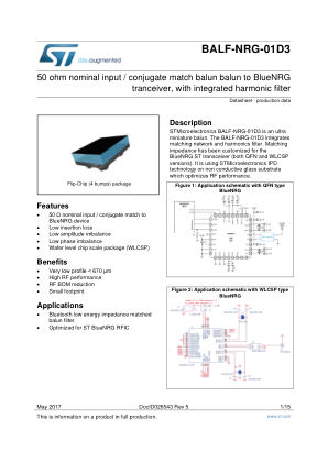 BALF-NRG-01D3 数据手册首页