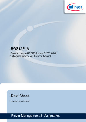 BGS12PL6 datasheet cover page