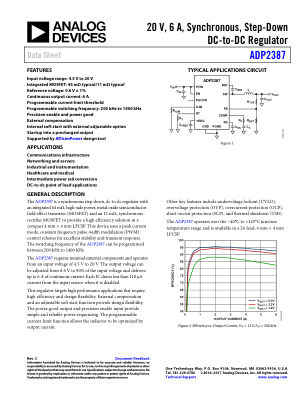 ADP2387 数据手册首页