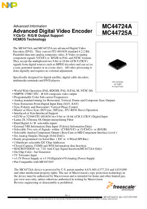 MC44724A 数据手册首页