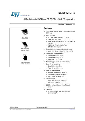 M95512-DRE datasheet cover page