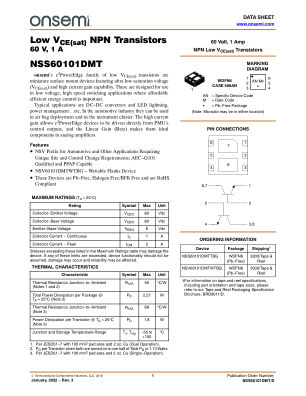 NSS60101DMT 数据手册首页