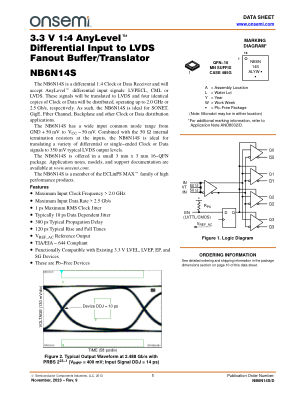 NB6N14S datasheet cover page