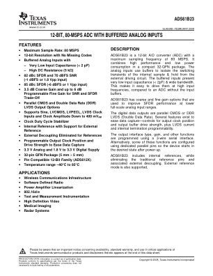 ADS61B23 datasheet cover page