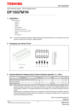 DF10G7M1N 数据手册首页