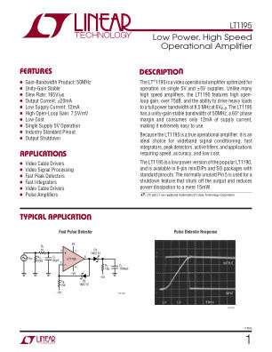 1195FA datasheet cover page