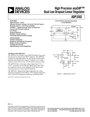 ADP3302 数据手册首页
