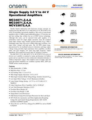 MC34071 datasheet cover page