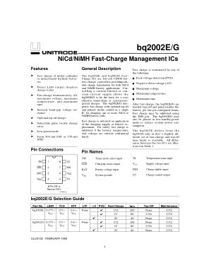 BQ2002G 数据手册首页