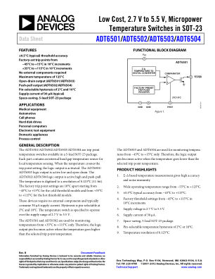 ADT6501 数据手册首页
