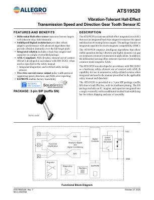 ATS19520 datasheet cover page