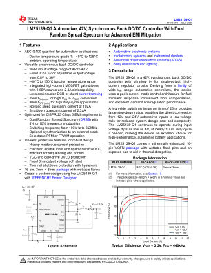 LM25139-Q1 datasheet cover page