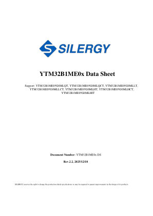YTM32B1ME05G0MLHCT 数据手册首页