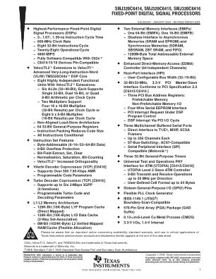 SMJ320C6415 datasheet cover page
