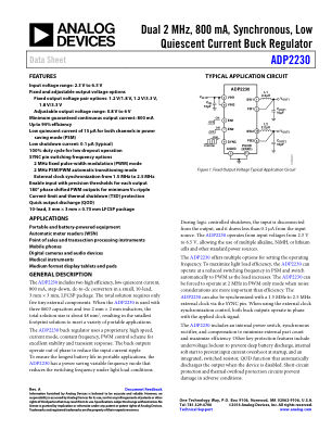 ADP2230 数据手册首页