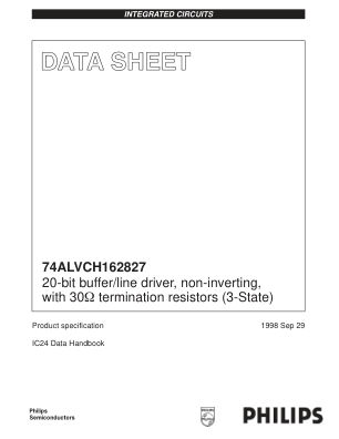 74ALVCH162827DGG518 datasheet cover page
