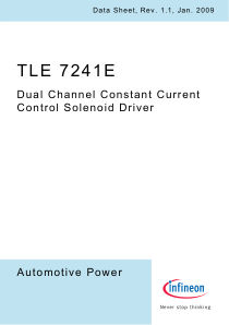 TLE7241E 数据手册首页
