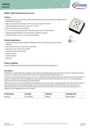 KP467Q datasheet cover page