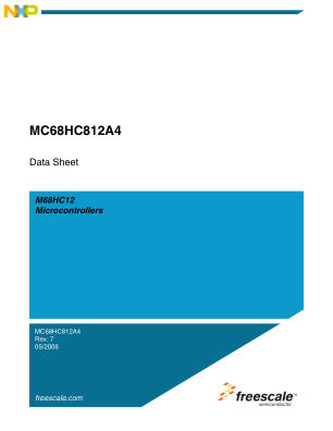 MC68HC812A4 数据手册首页