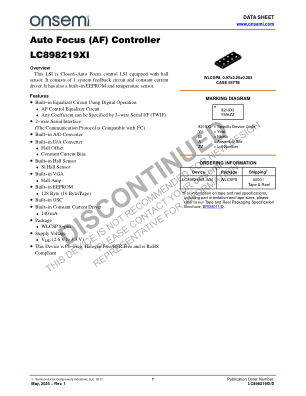 LC898219XI 数据手册首页