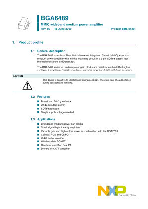 BGA6489 datasheet cover page