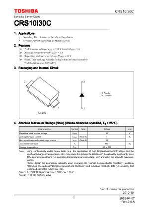 CRS10I30C 数据手册首页